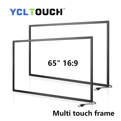 Màn hình 65 inch Ir Khung cảm ứng đa điểm Kích thước tùy chỉnh YCLTOUCH
